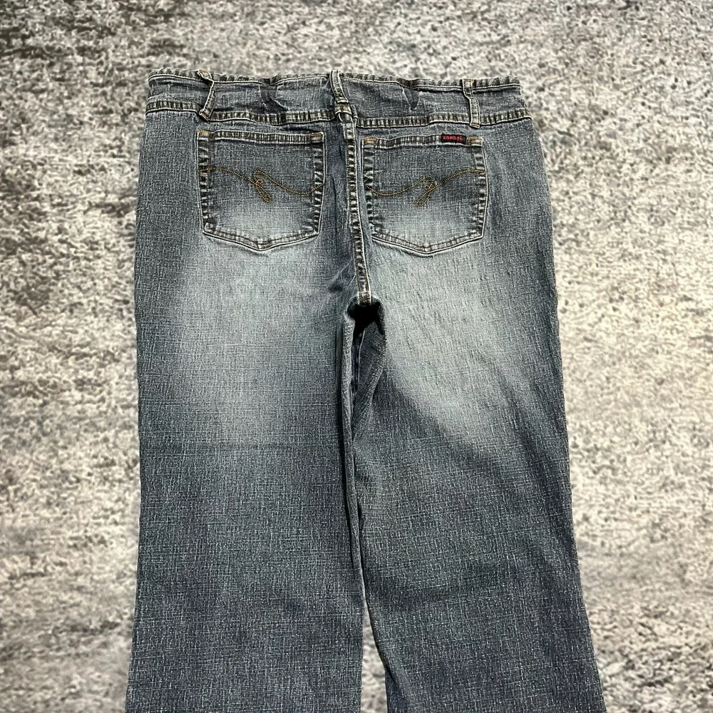 Vintage Y2K Zana Di Jeans‎ Womens 16 (34x30) Blue Bootcut Flare Western Hippie